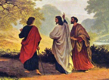 2 disciples on the road to Emmaus
