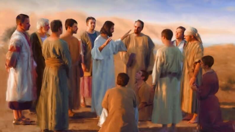 Jesus teaches his disciples