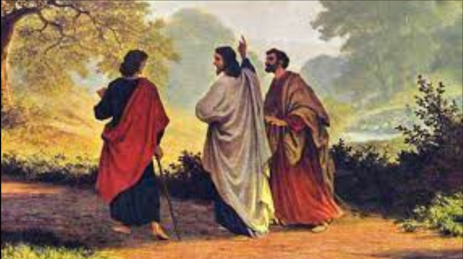 Jesus kept his identidy hidden from the two men