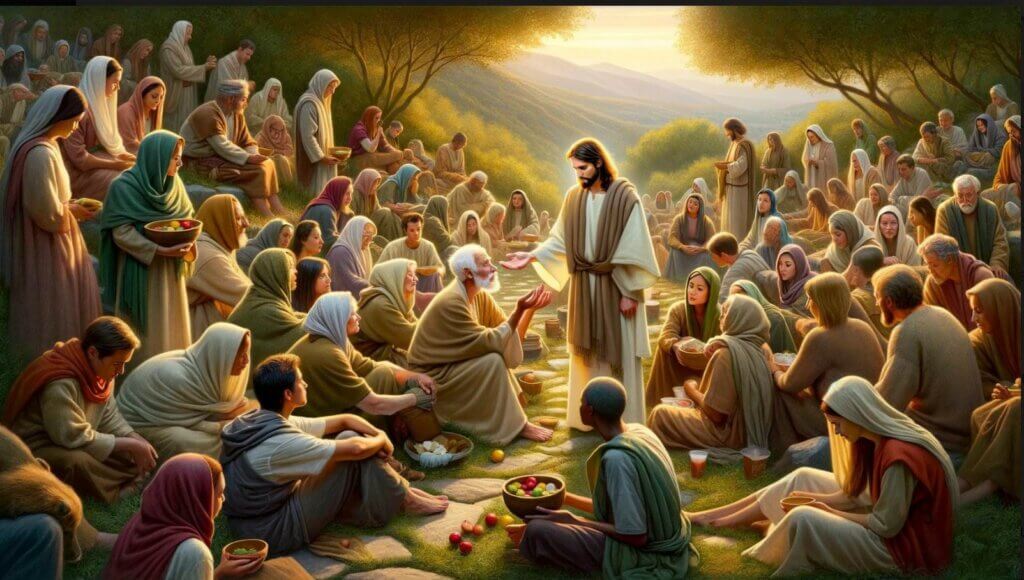 Jesus Takes the Time to Teach and Feed Many, How About You