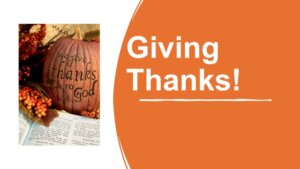 Giving Thanks