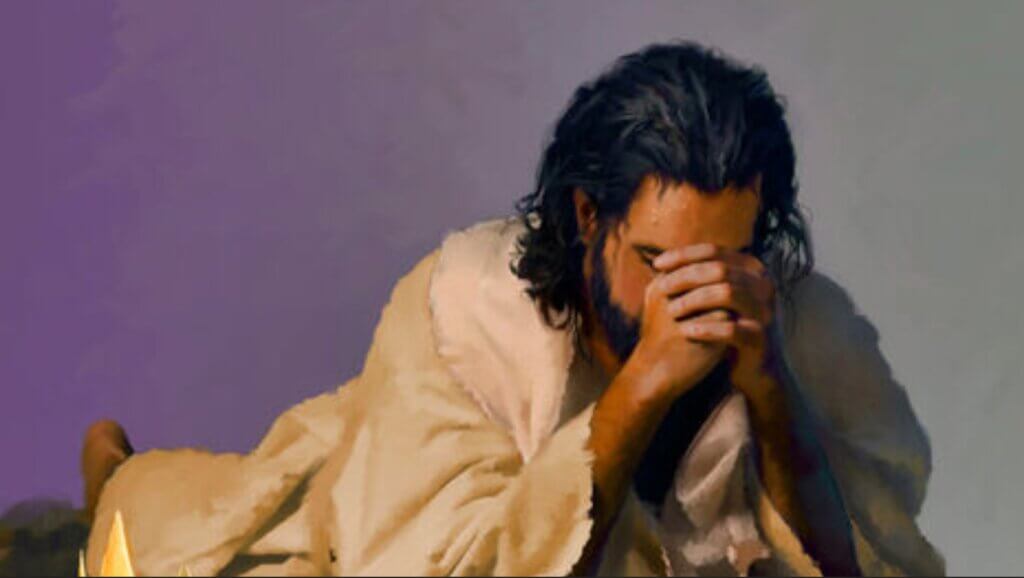 Jesus praying for all who follow him.